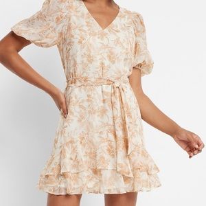 Express ruffle tie belt dress - XS - new